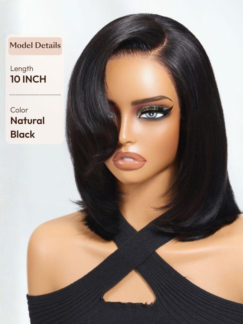 7x5 Bye-Bye Knots Natural Black & Black Cherry & Black with Caramel Blonde Highlights Body Wave Wig