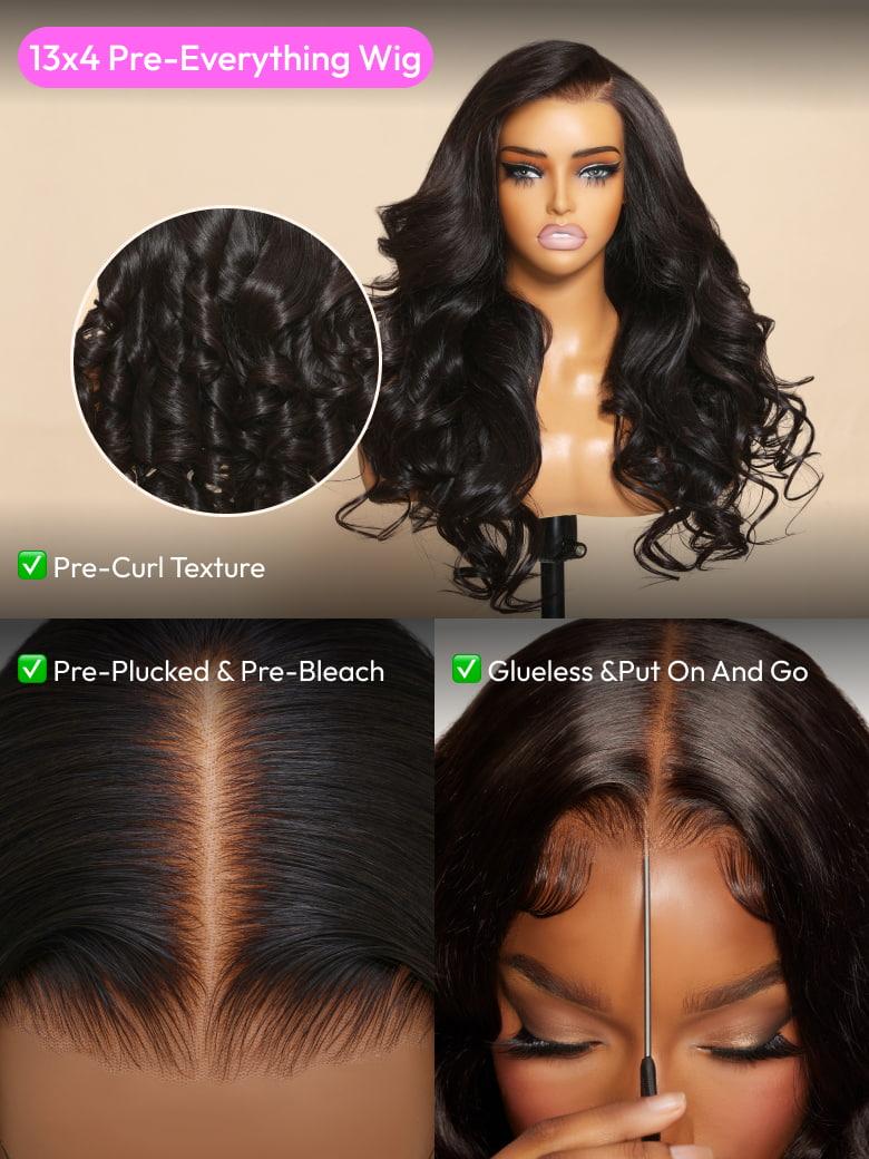 UNice 13x4 Pre-Everything™ Lace Frontal Mahogany Brown Loose Wave Wig With Face Framing Layers