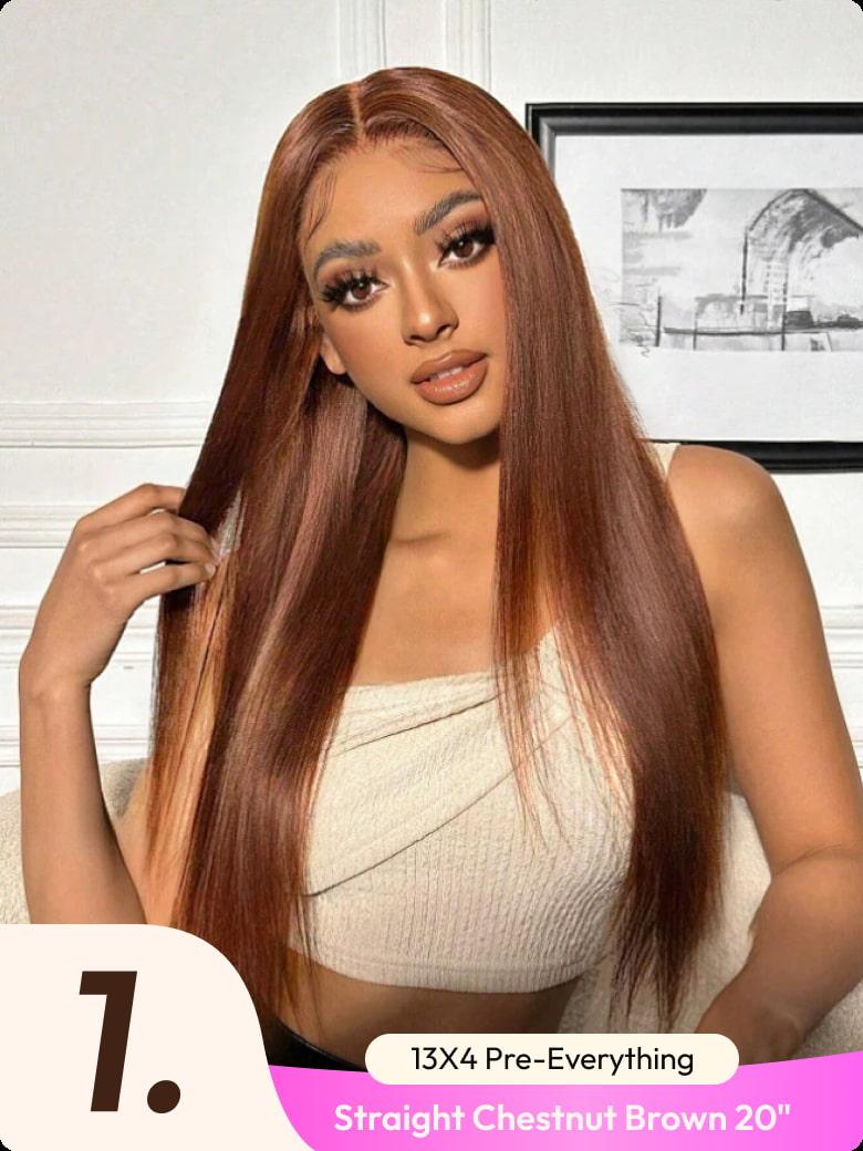 18-24 Inch Large 13x4/ 7x5 Lace Flash Sale Hot Selling Beginner Friendly Glueless Human Hair Wigs Natural Hairline