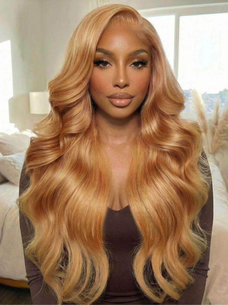UNice 13x4 Pre-Everything™ Lace Frontal Golden Blond Loose Body Wave Face Framing Layers Drawstring Wig