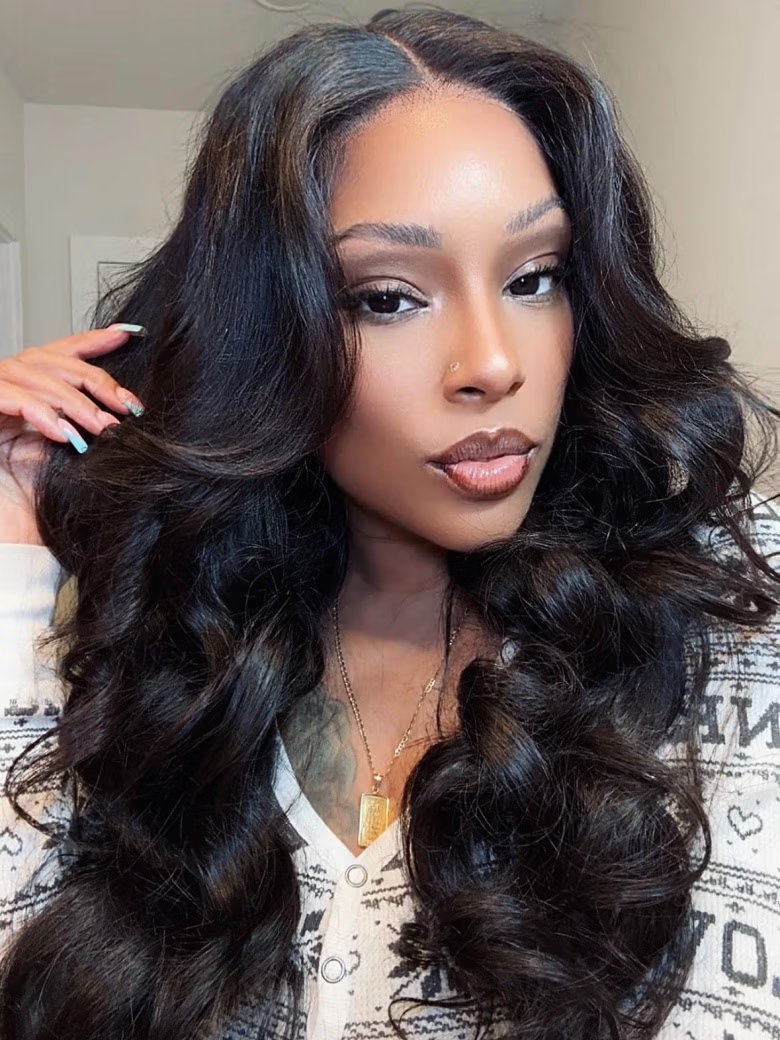 24" 13x6 Pre-Everything 3D Elegant Body Wave Real Ear To Ear 180% Density Wig Pre Cut Pre Bleached