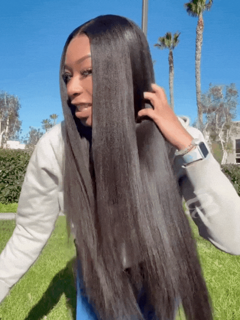 UNice 7x5 Bye-Bye Knots™ & 13x4 Pre-Everything™ Pull And Go Wig Glueless Wet & Wavy Water Wave With Invisi Drawstring With Free Baby Hair