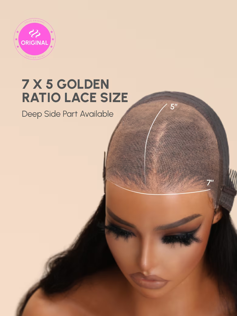 Bye Bye Knots Wig 7x5 Glueless Lace Black Kinky Curly Wig With Bleached Knots 180% Density