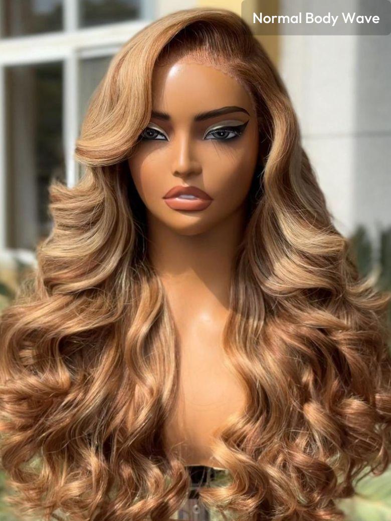UNice 13x4 Pre-Everything™ Lace Frontal Mahogany Brown Loose Wave Wig With Face Framing Layers