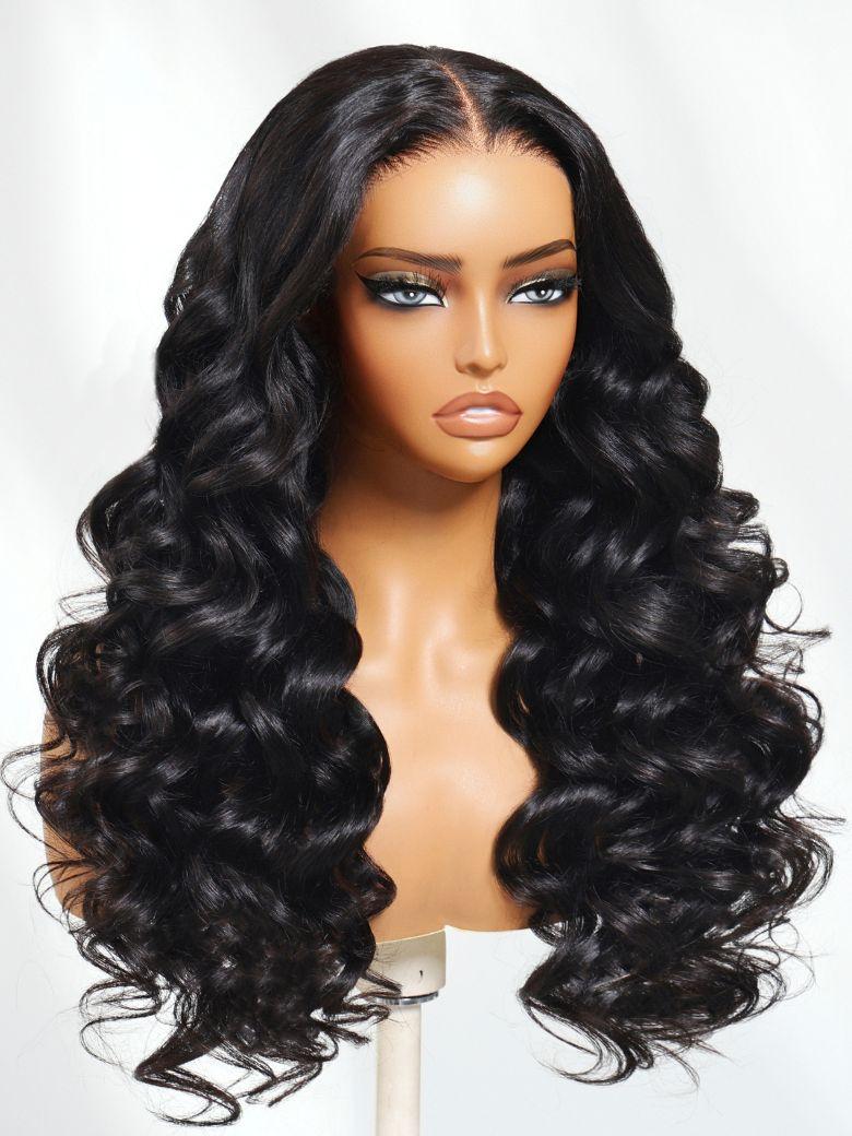 UNice 7x5 Bye-Bye Knots™ Wig Quick Glueless & HD Lace Wet & Wavy Water Wave Invisible Knots With Invisi Drawstring With Baby Hair