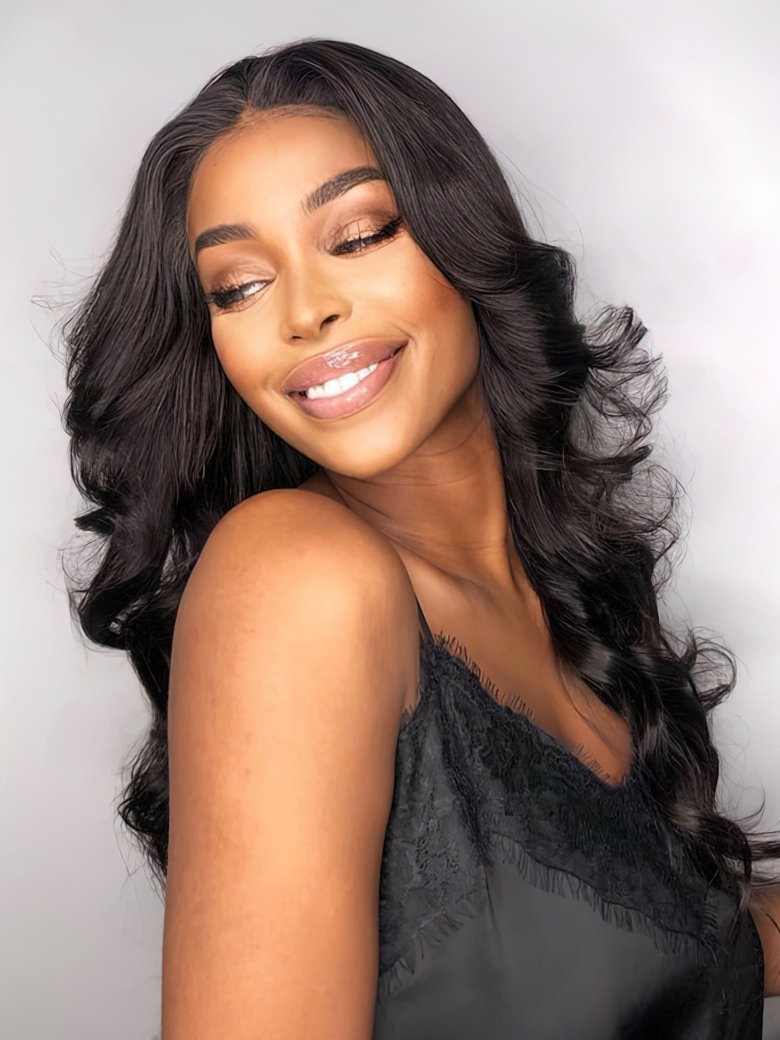 [From 18"] Beginner Friendly Body Wave No Lace No Gel No Leave Out New Put On And Go U Part Wig