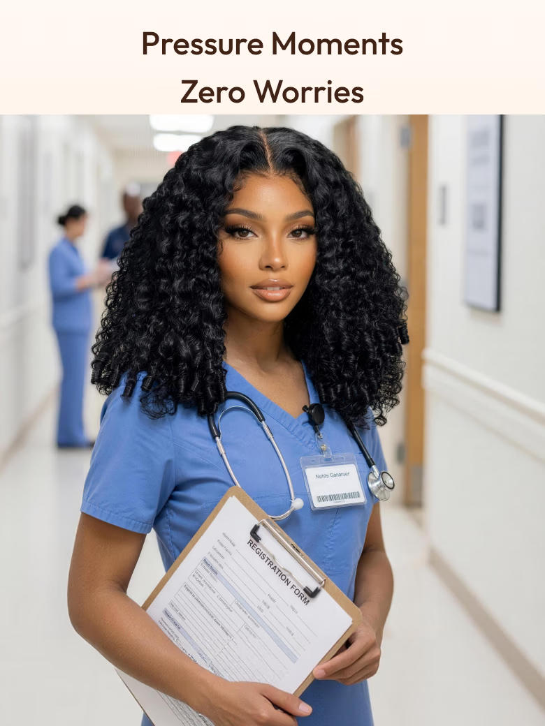 UNice Bye-Bye Knots 7x5 Lace Curly Texture Wig With Finger Coil Ends