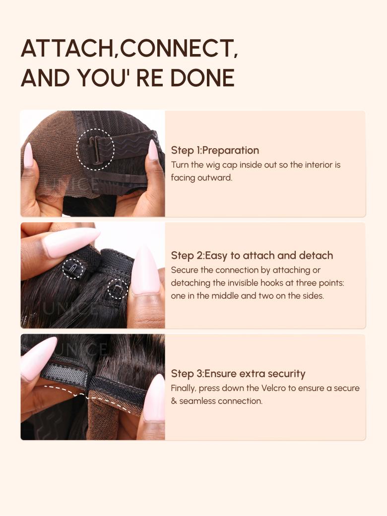 [New Arrival Special Offer] UNice Magic Lace Wig Natural Black Body Wave With Optional 7x5 Replaceable Lace Closure