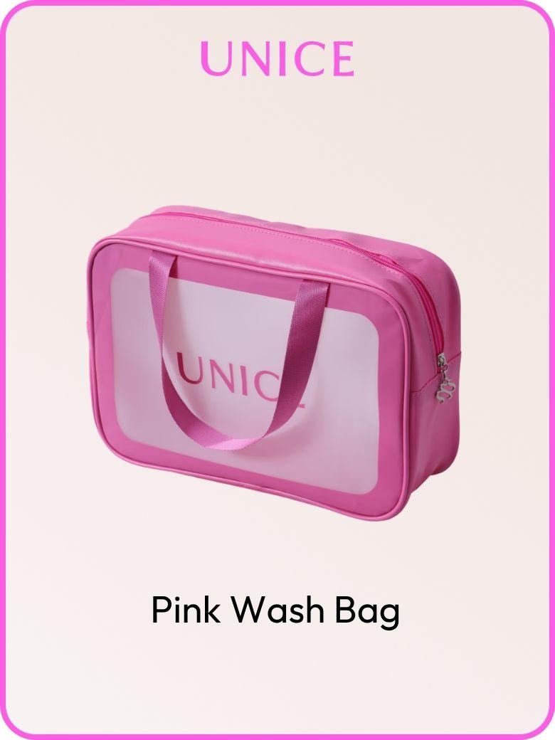 [Add-On Deal] UNice Bubble Gum Pink Wash Bag Makeup Bag