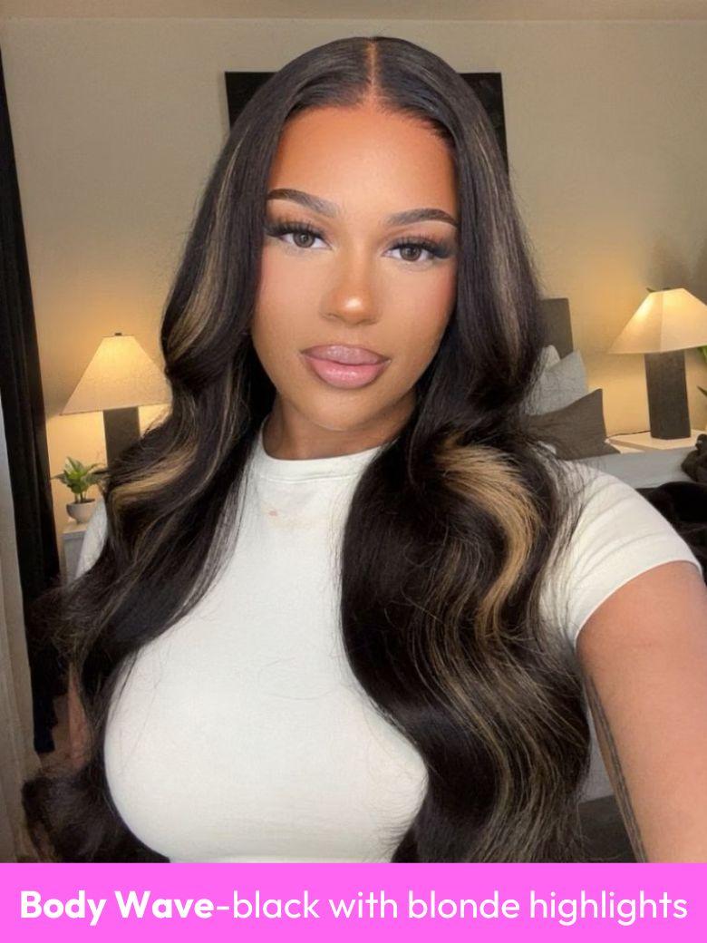 UNice 13x4 Glueless Lace Front Collection Wig Virgin Human Hair Wig