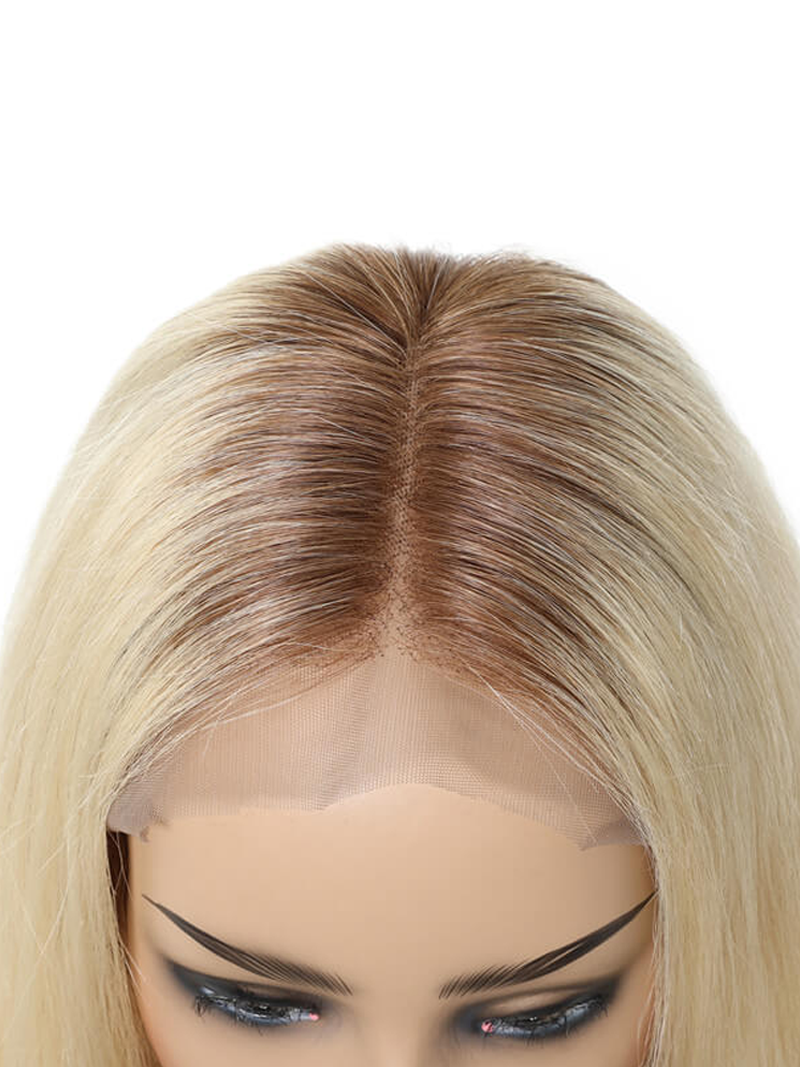 UNice Kriyya Full Lace Pre-Plucked Blonde Wig with Dark Roots
