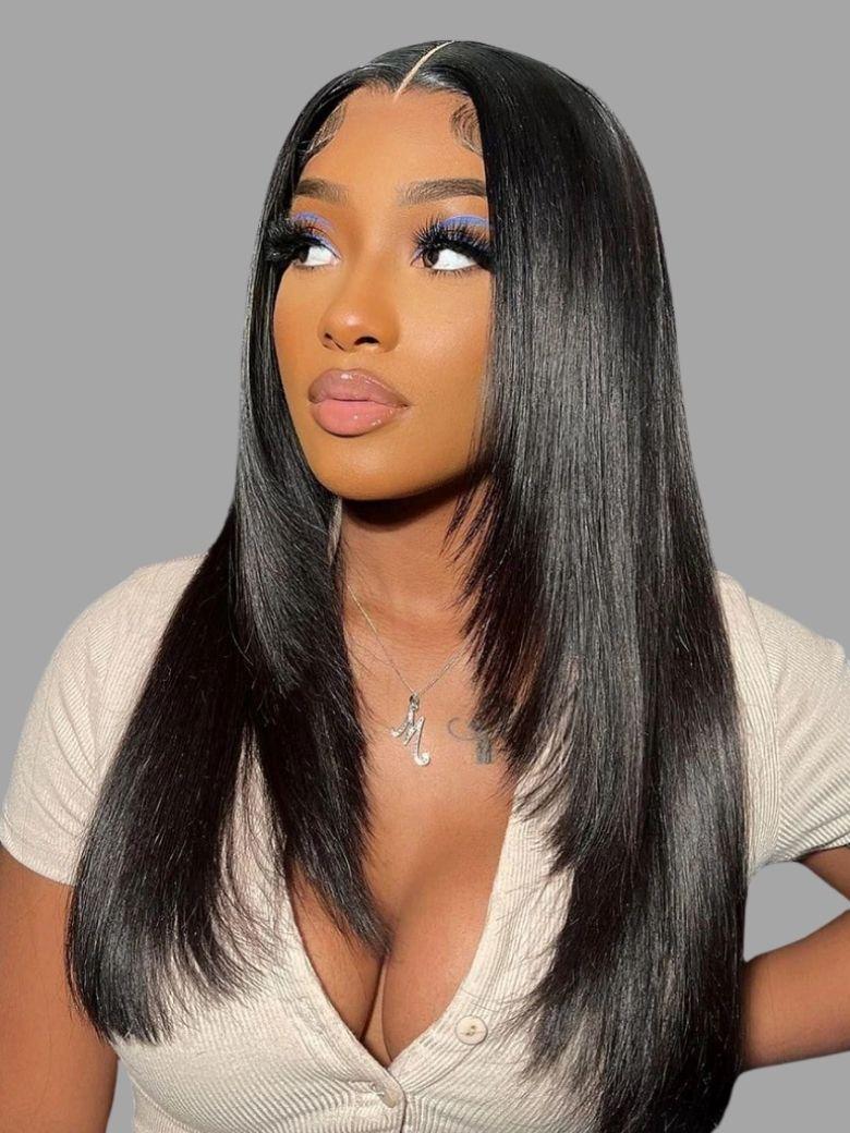 UNice HD Real Scalp™ Wig 13x4 Invisible Lace Frontal Body Wave Black Wig