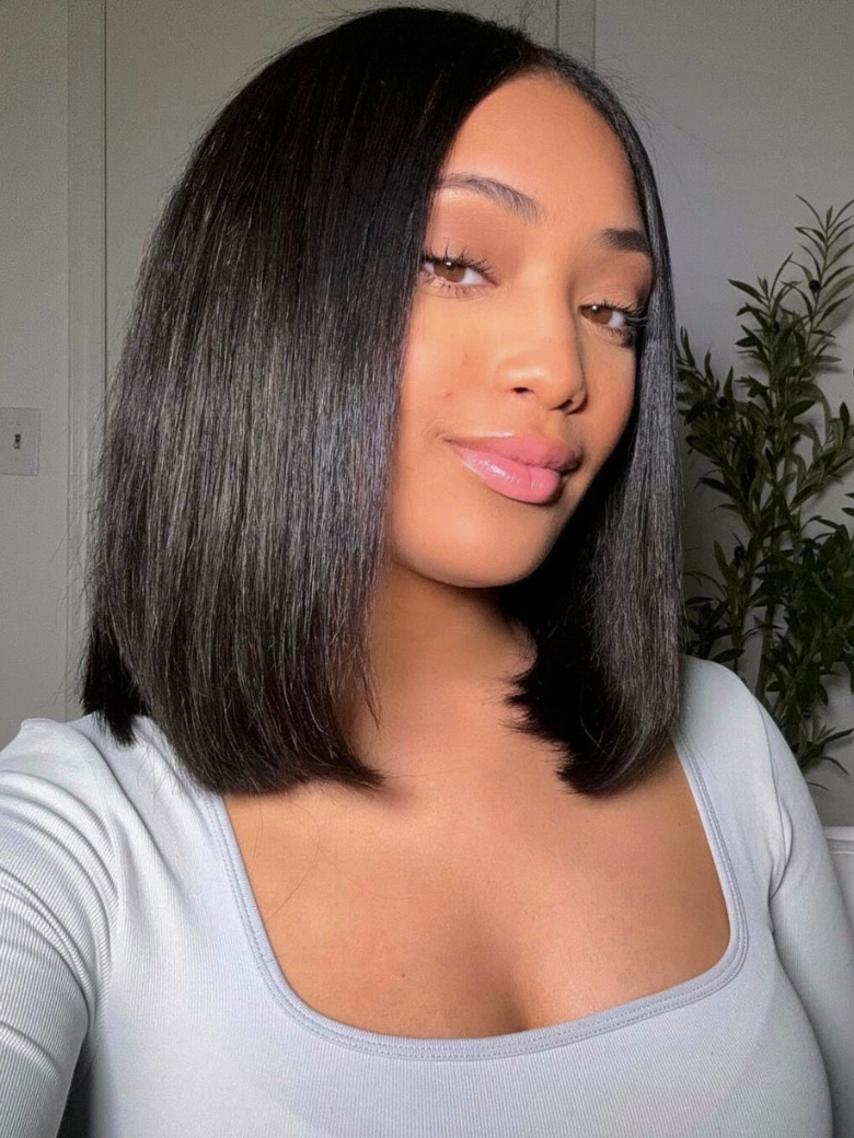 [Invisi Drawstring] Put On And Go Easy Daily Style Glueless Lace Bleached Knots Bob Wig 150% Density