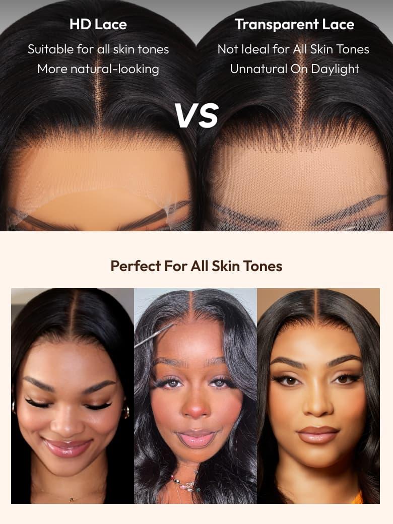 5x5 HD BlendAway™ Pre Cut Lace Closure Glueless Body Wave Affordable Wig with ByeBye-Knots Match All Skin Tones 150% Density