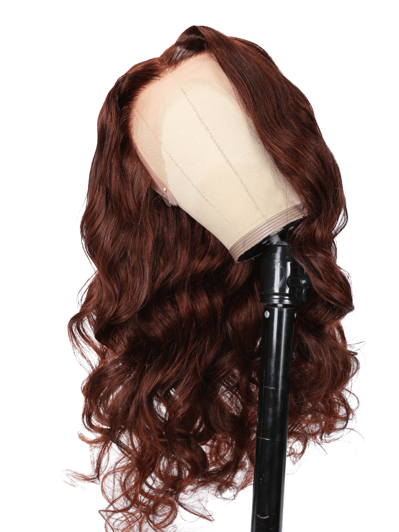 [20inch=$22.25 by installments] 13x5x0.5 T Part Lace Reddish Brown Body Wave 150% Density