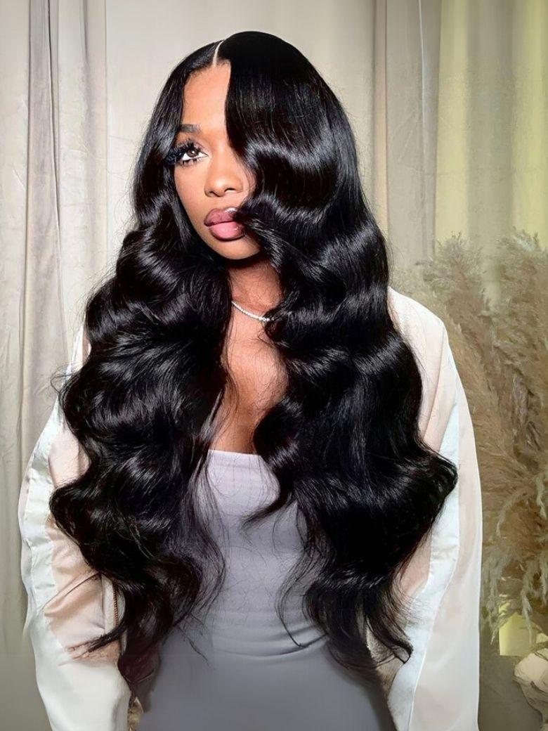 UNice 13x4 Pre-Everything™ Wig With Face-Framing Layers And Side-Swept Bangs With Drawstring