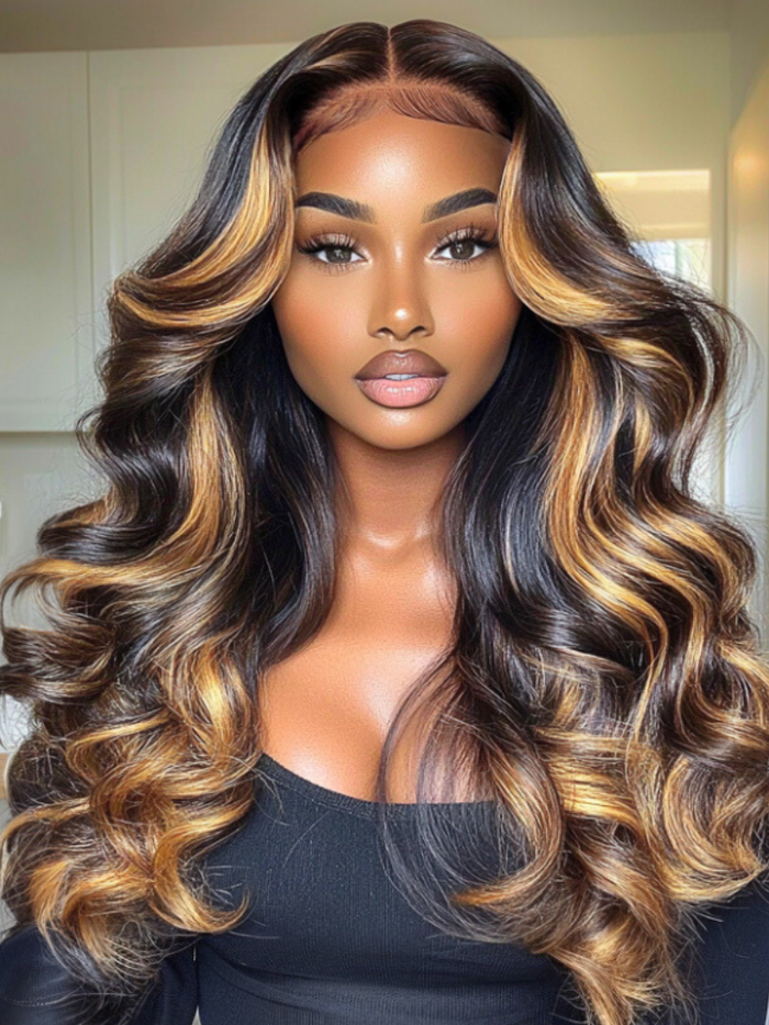 [20''=$149]13x4 Pre-Everything Lace Wig Lace Loose Wave Butterscotch Highlights Brown Wig 150% Density