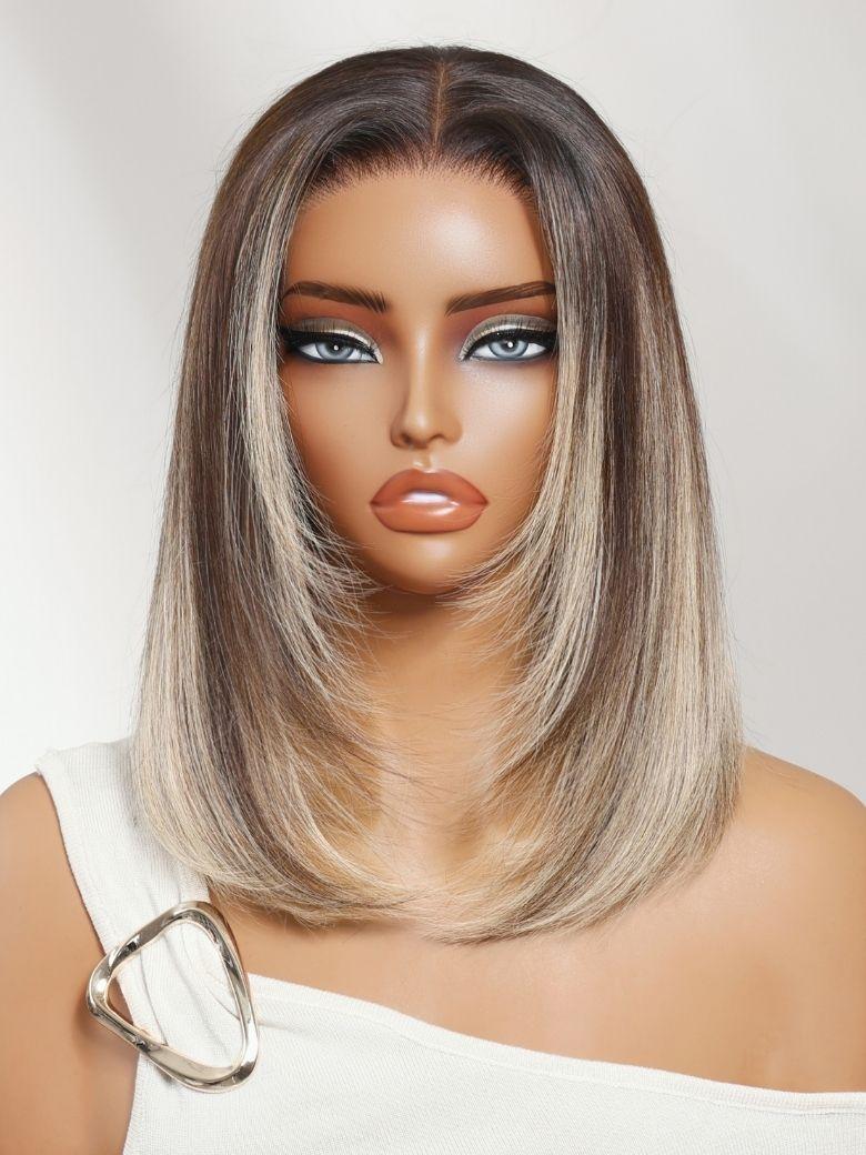 UNice 13x4 Pre-Everything™ Lace Frontal Natural Black Retro Bob Wig With Invisi Drawstring