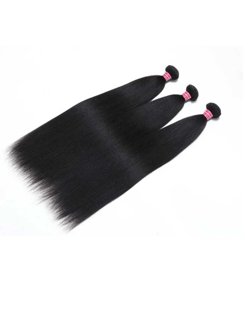 Yaki Hair Bundles 3 Pcs/pack Yaki Virgin Human Hair