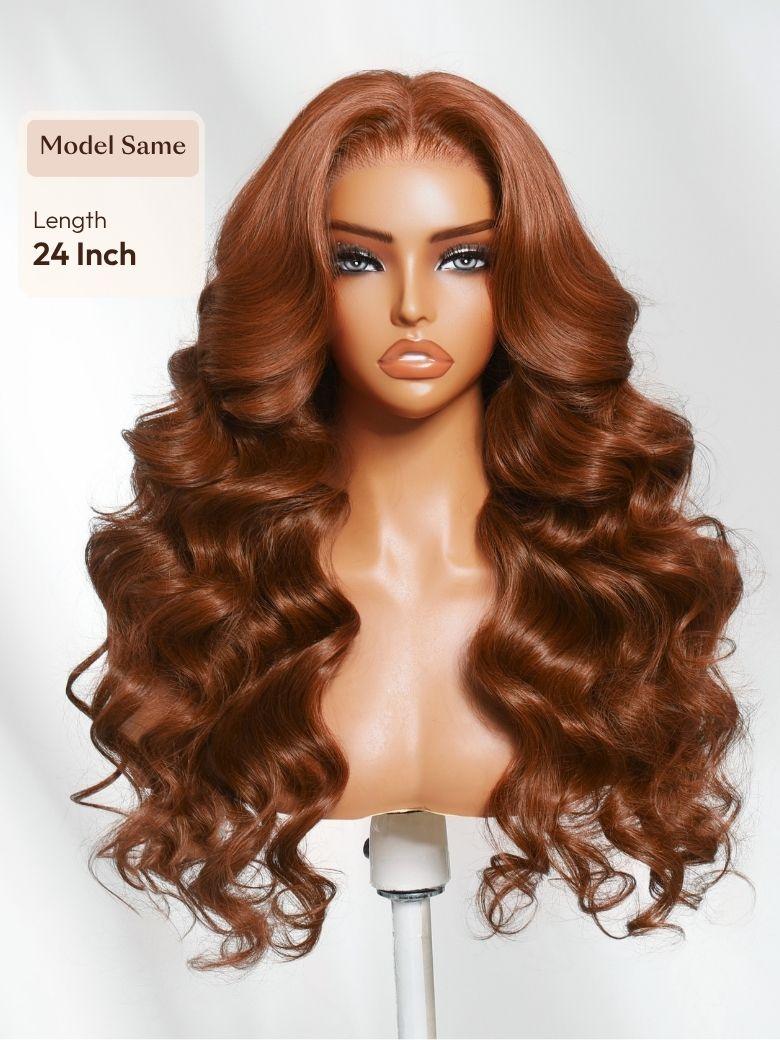 UNice 7x5 Bye Bye Slip™ Lace Cowboy Copper Body Wave Wig with Invisi Drawstring