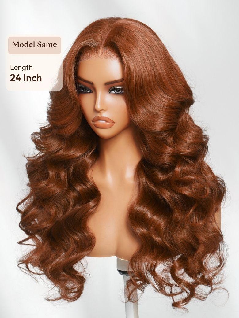 UNice 7x5 Bye Bye Slip™ Lace Cowboy Copper Body Wave Wig with Invisi Drawstring