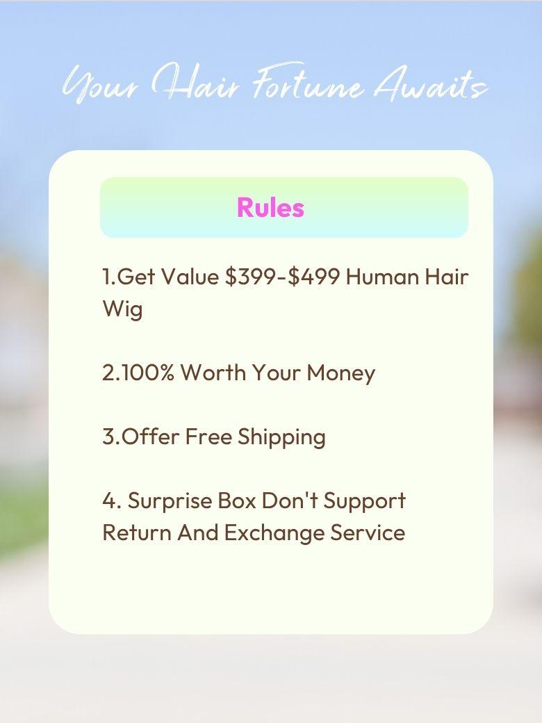 UNICE $59 Surprise Box Win 24 Inch Bye-Bye knots Wig Value $159-$219