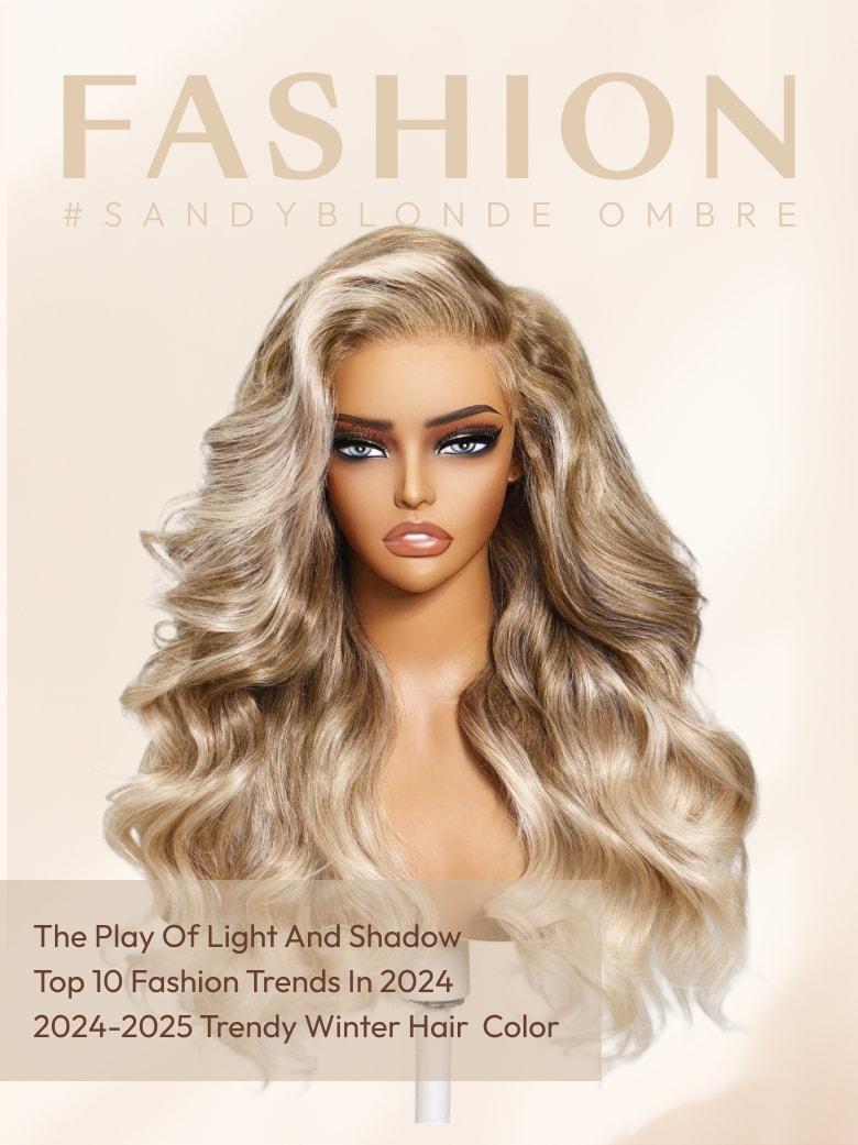 [Limited Offer]UNice 13x4 Lace Frontal Sandy Blonde Ombre Loose Wave Pre-Everything Wig