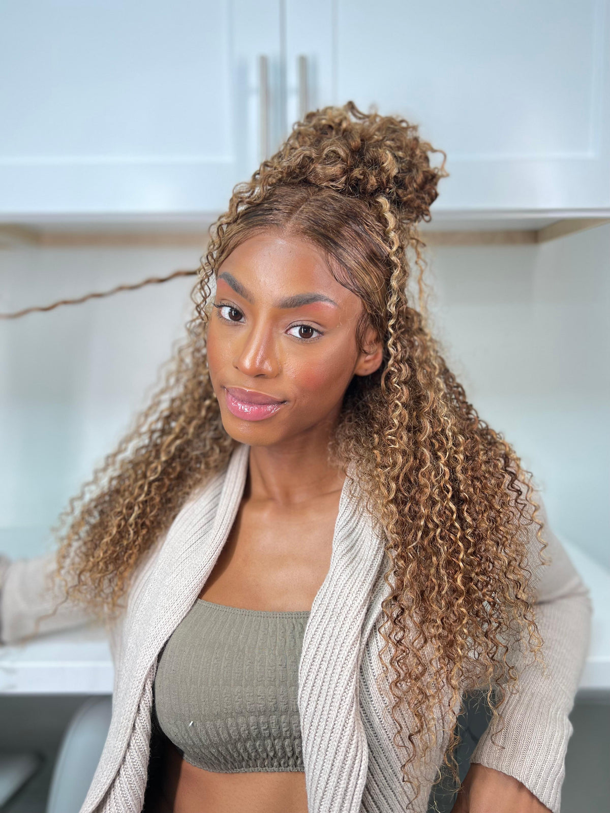 13x4 Pre Everything Glueless Lace Frontal Wig Reddish Brown Water Wave Wig Pre-Cut & Pre-Pluck &  Pre-Bleached Pre-Everything Wig 150 Density